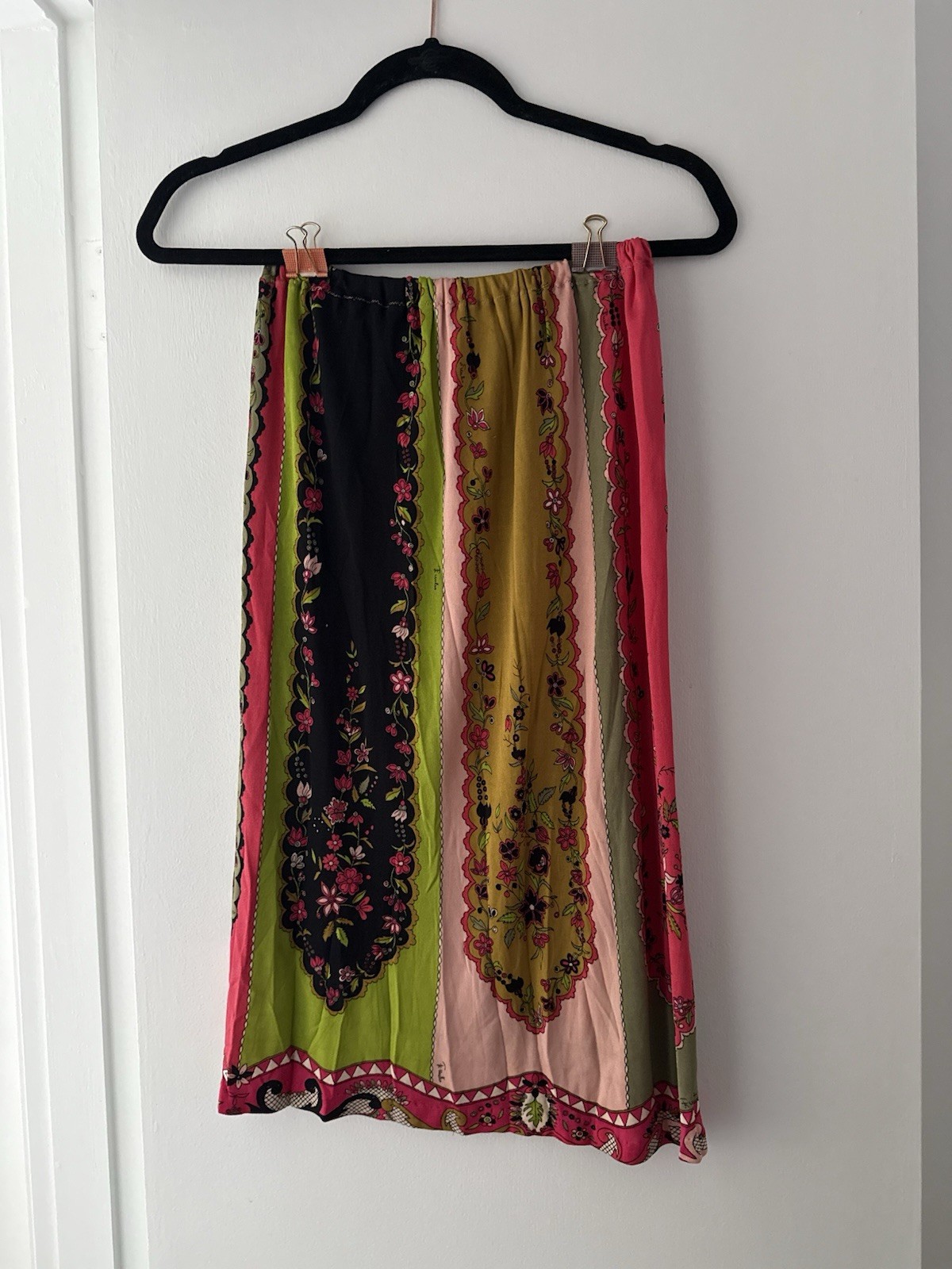 Vintage RARE 1960S EMILIO PUCCI Shirt And Skirt Set Size 6 (fits Size Small)