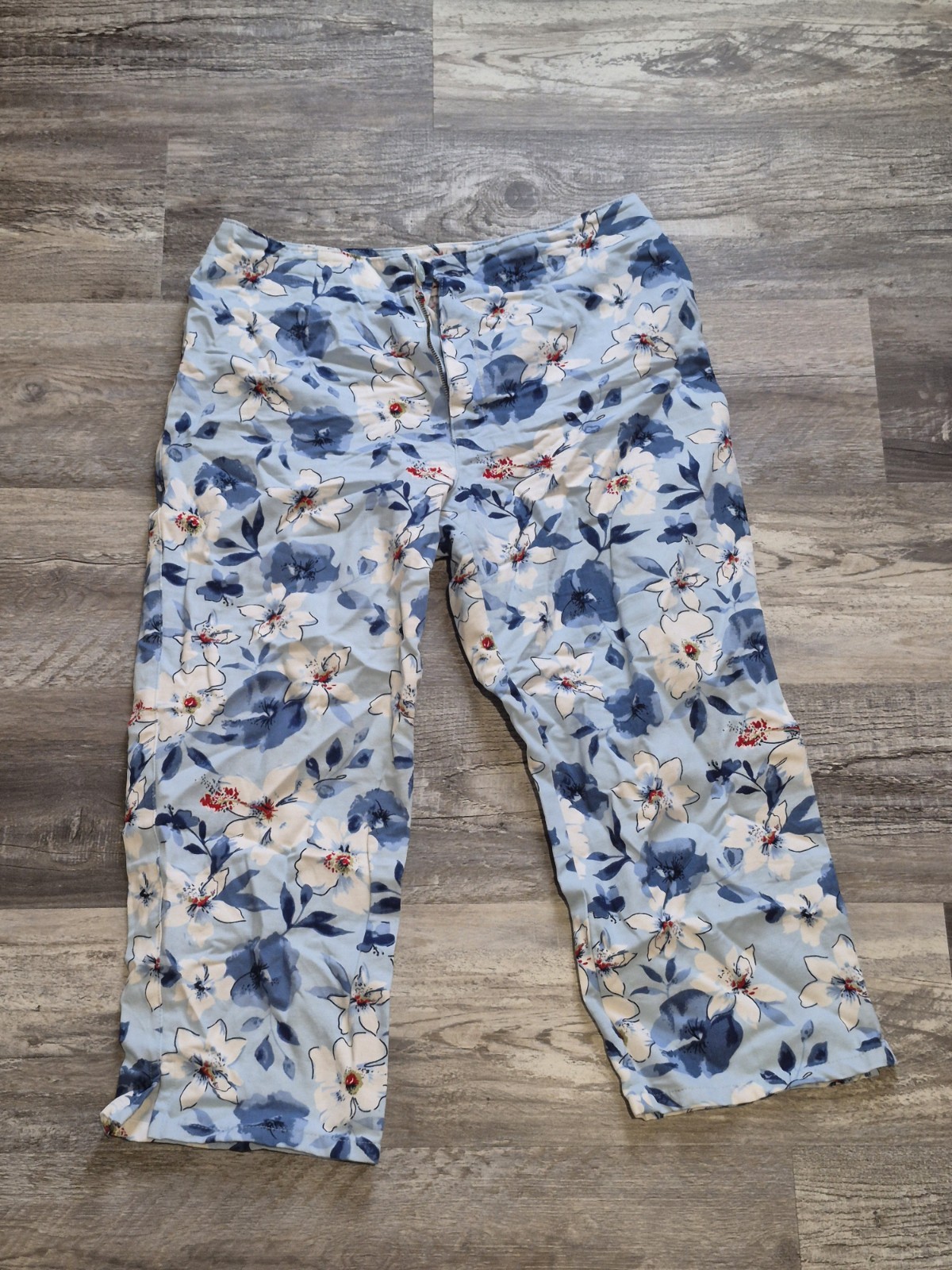 Vintage 1970s White Stag Ladies Womens Pants Size 8 Mod Floral AOP Flowers Retro