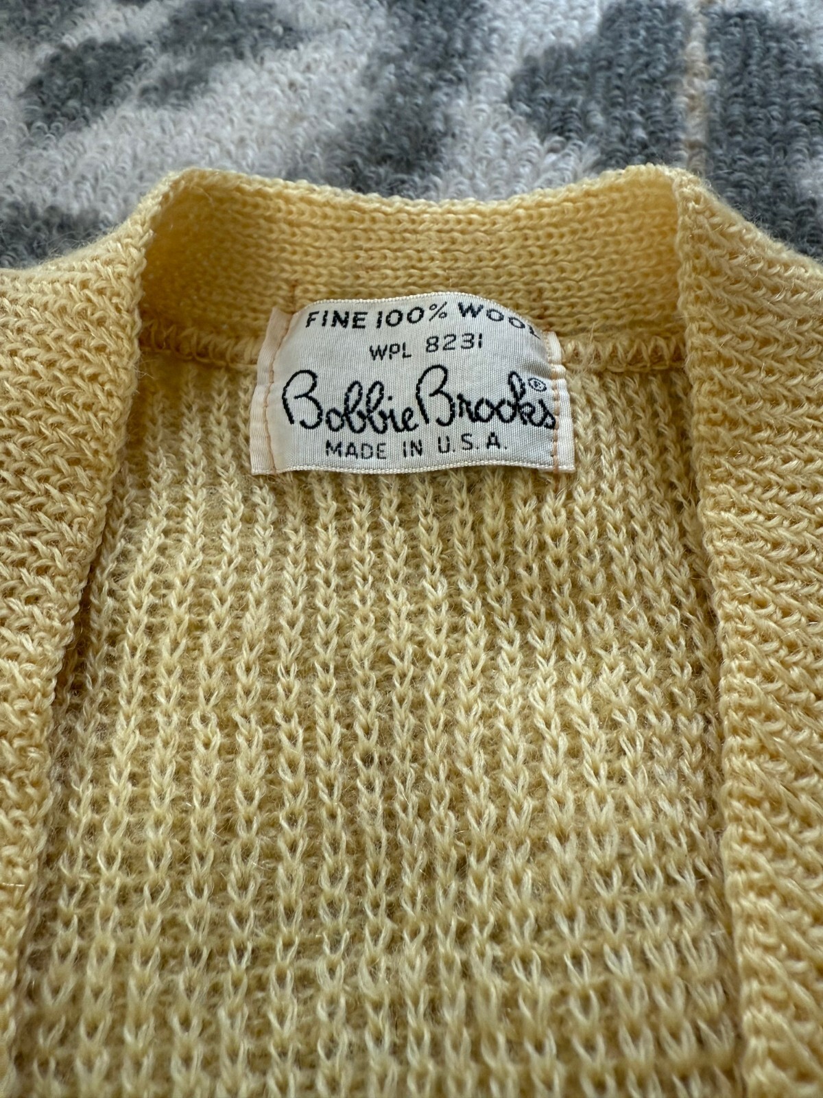Vintage Bobbie Brooks 100% Fine Wool Sweater WPL 8231 Made in USA