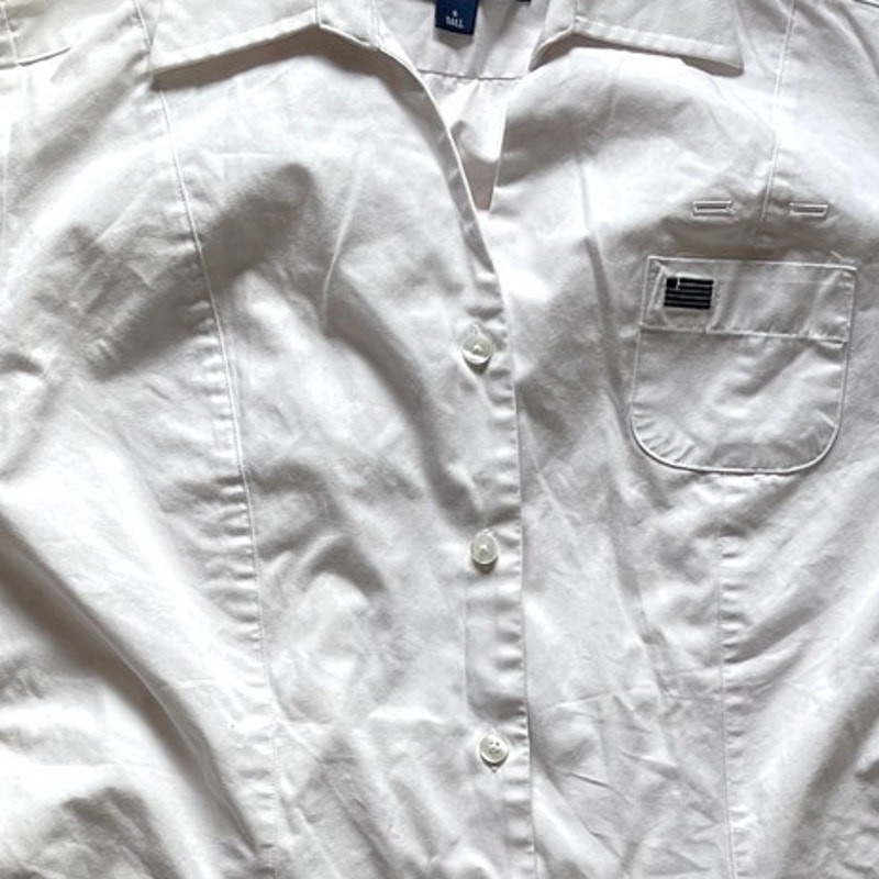 Stan Herman USAir United States Airways Button Up Shirt Womens Size 6 Tall