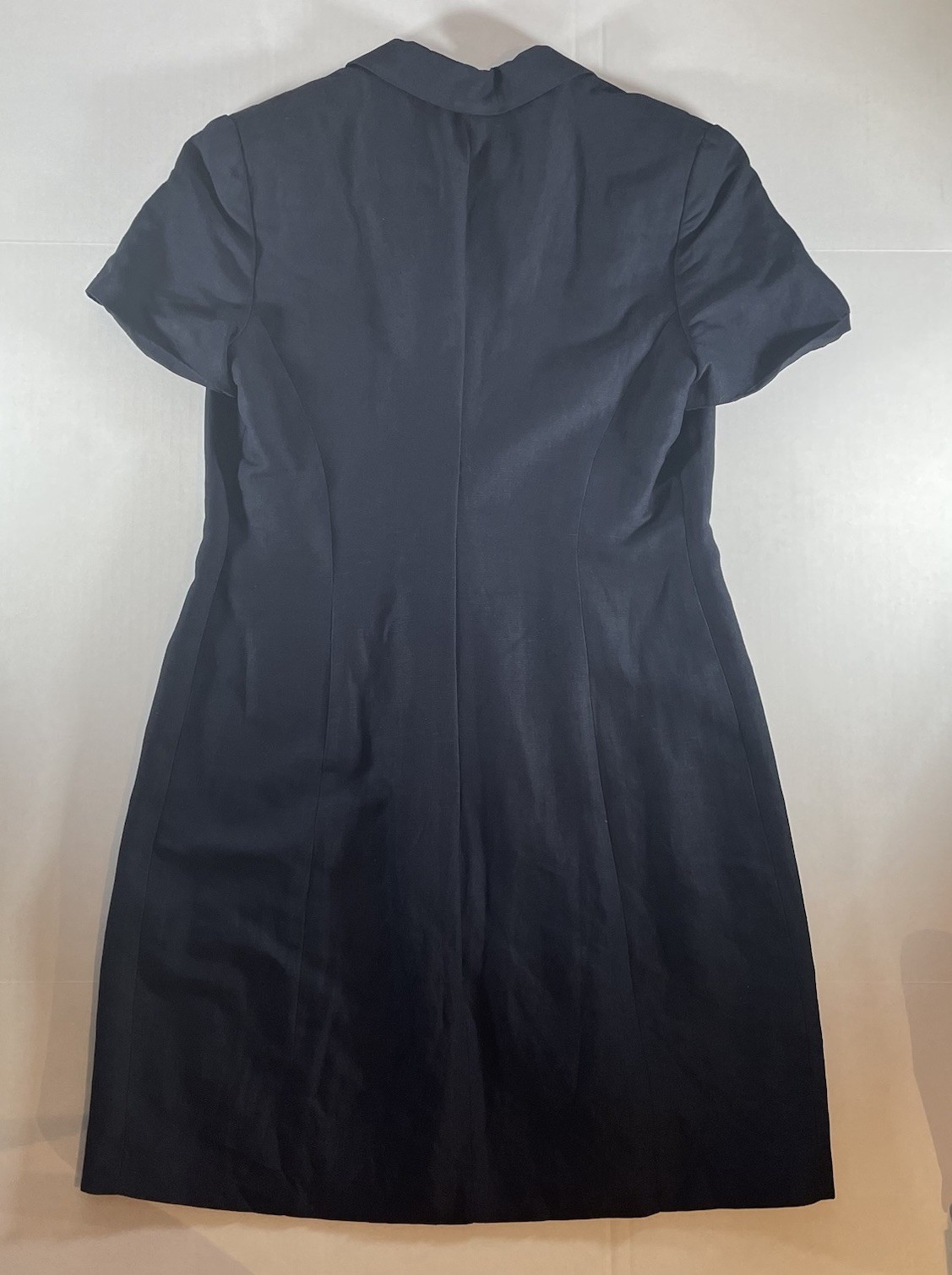 Vintage Brooks Brothers Navy Blue Double Breasted Dress Size 12P Tailored Style