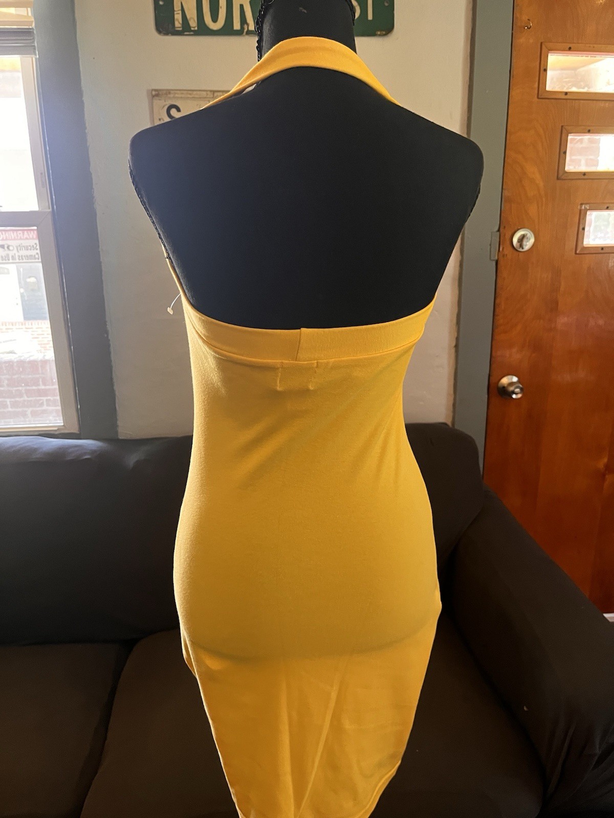 Vintage Y2K Yellow Incharge Dress Size M