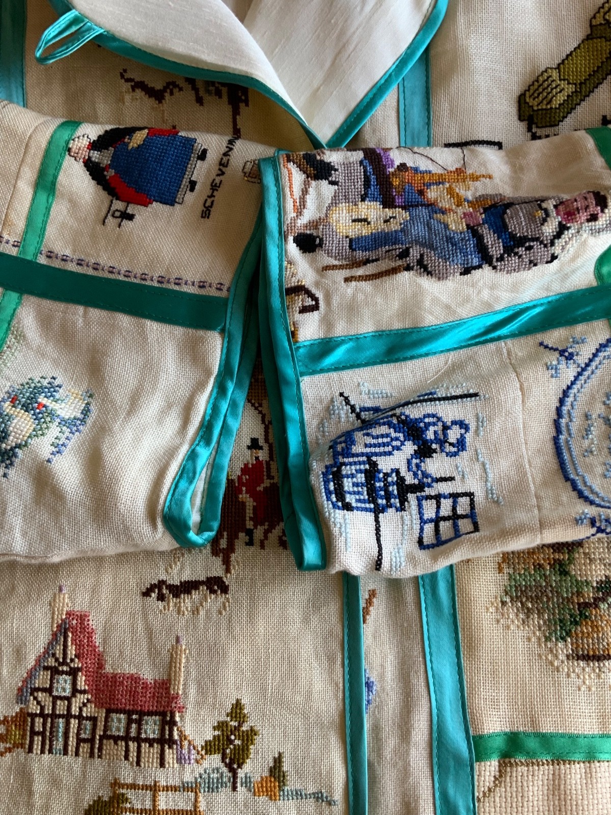 Vintage Folk Hand Stitched Embroidered Jacket