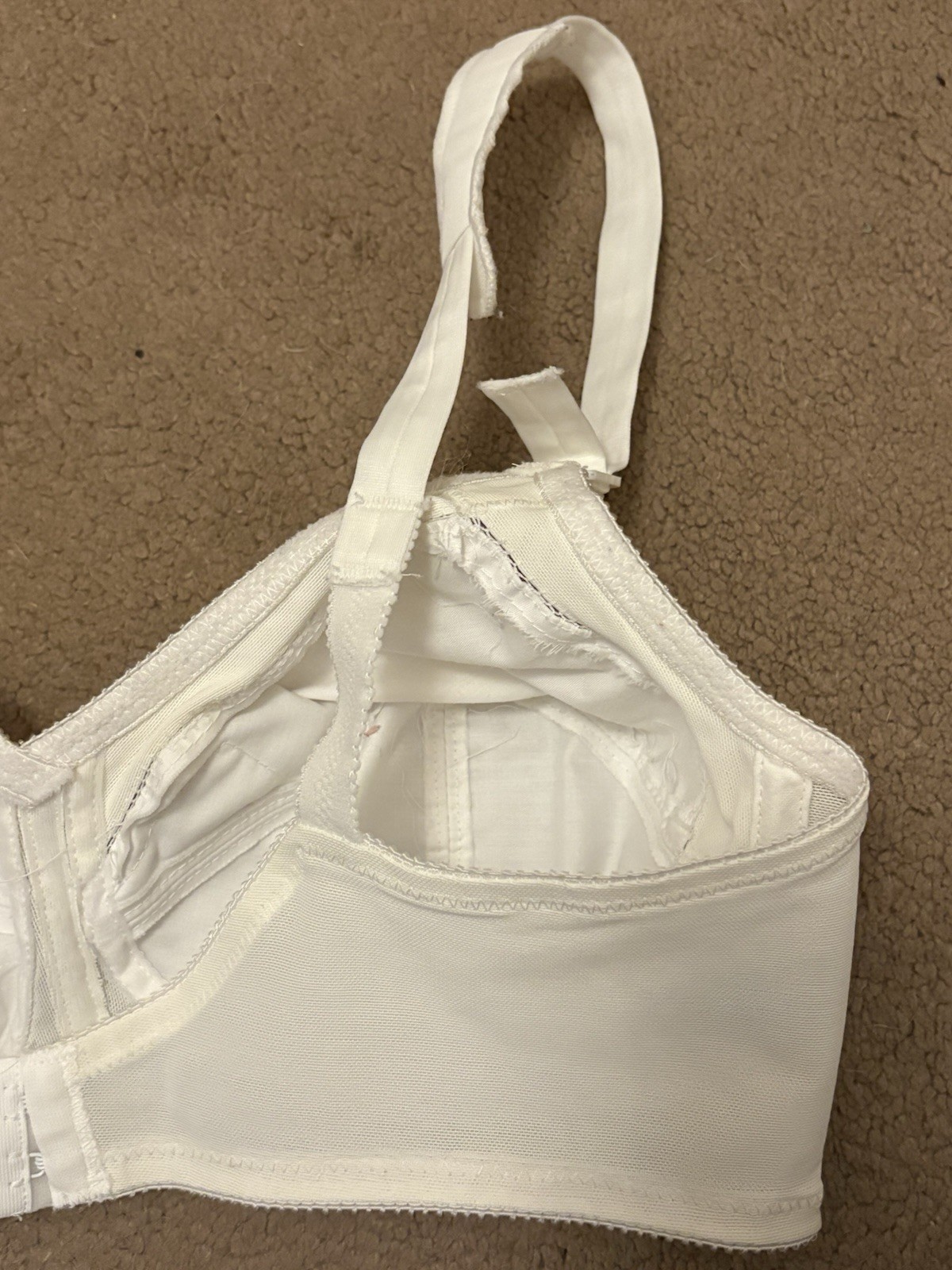 Vintage Flexees Cotton Lightweight White Bra 36B Style 1653 -Excellent Condition