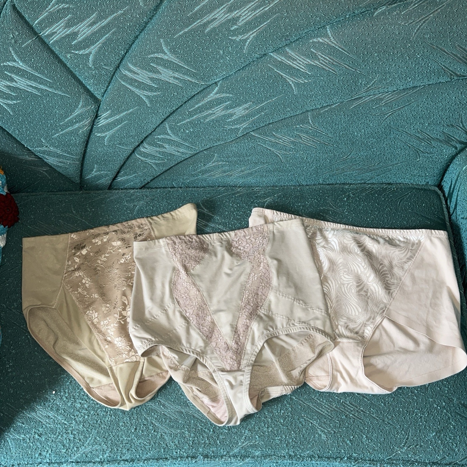 3 Vtg Shapewear Flexees Bali Plus Size 2XL Panties Shaper Briefs Second Skin