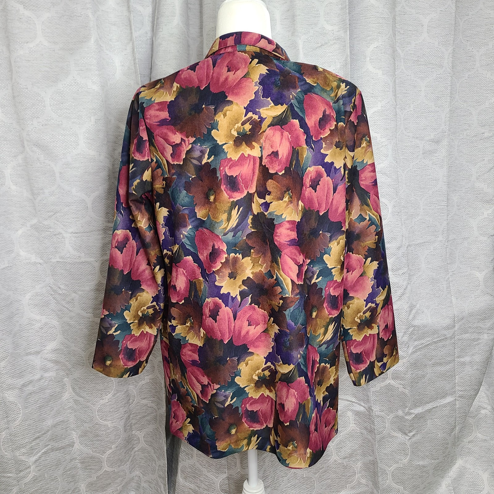 Vintage Joanna Floral Single Button Blazer Jacket Size Women’s Size Medium
