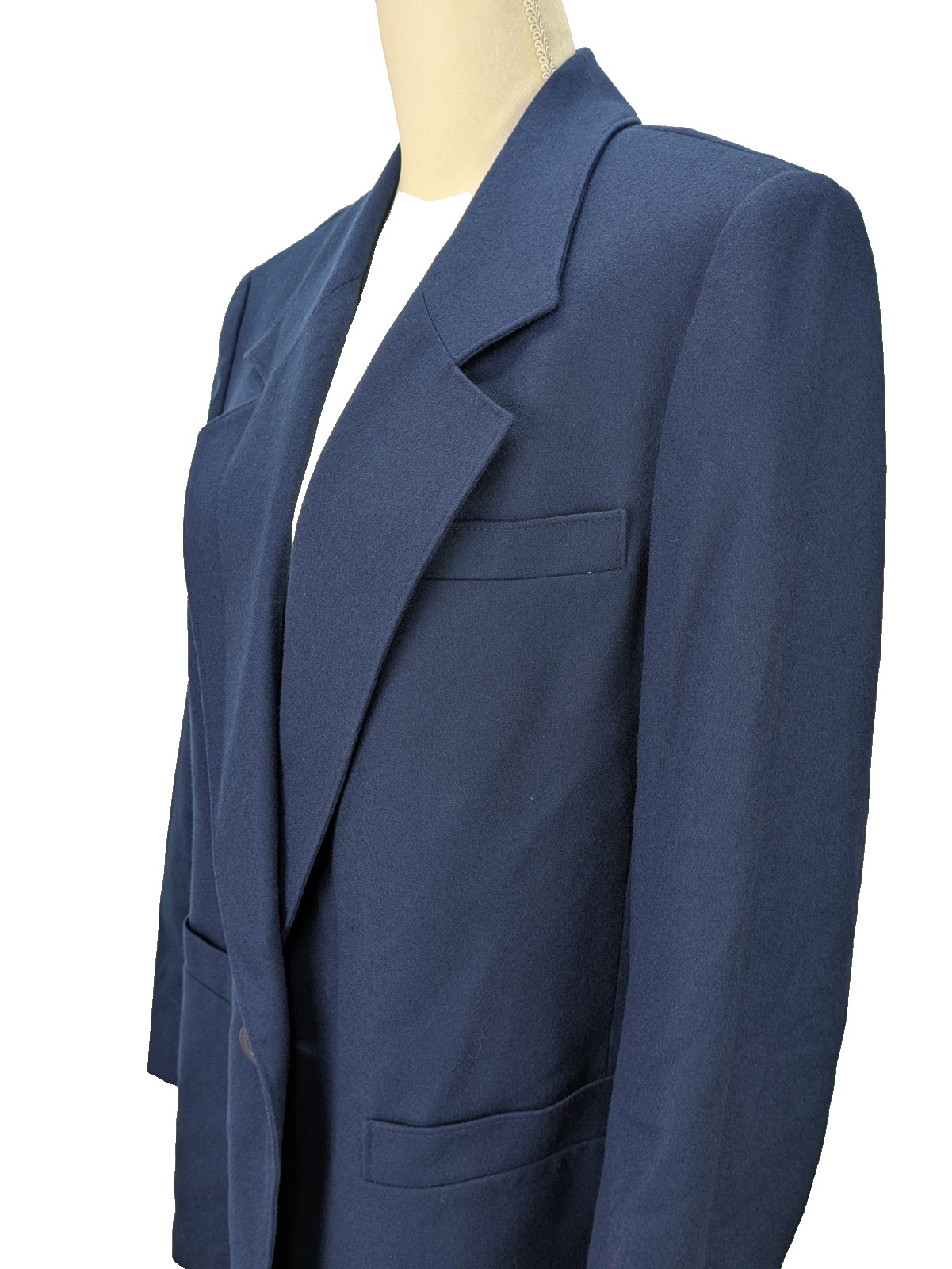 Vintage PENDLETON Wool Blazer Women&rsquo;s Size 18 W (Tag 18W, Fits 14–16) Blue Work