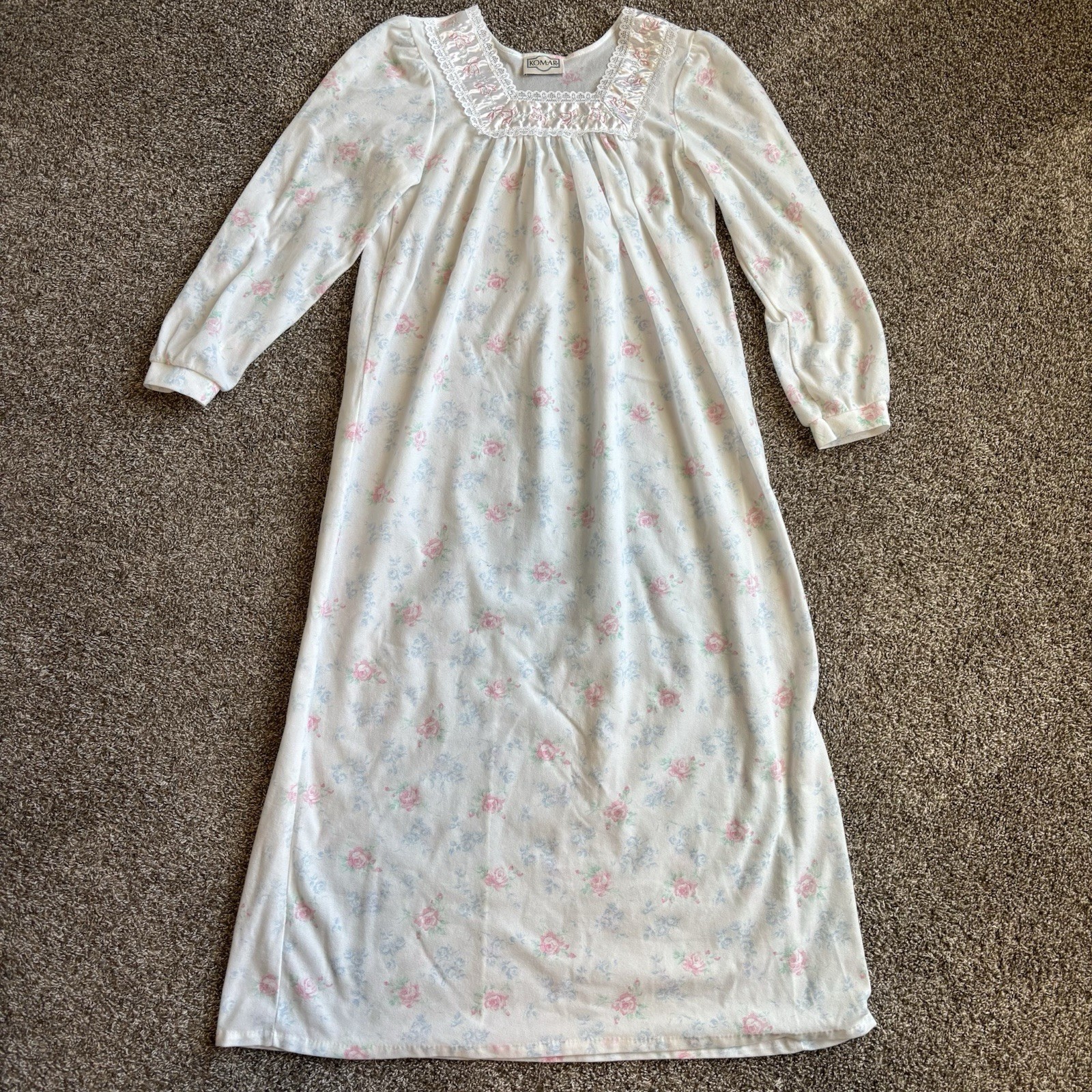 Vintage KOMAR Nightgown Size Small (no size tag) Cottagecore Prairie Grandmacore