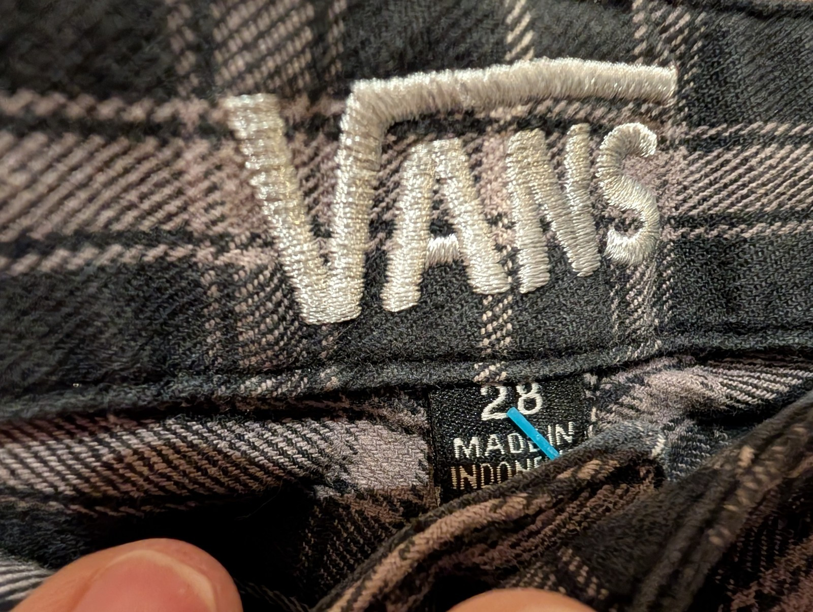 VANS plaid Low-rise Flattering Pants/Jeans retro classic super cute! womens