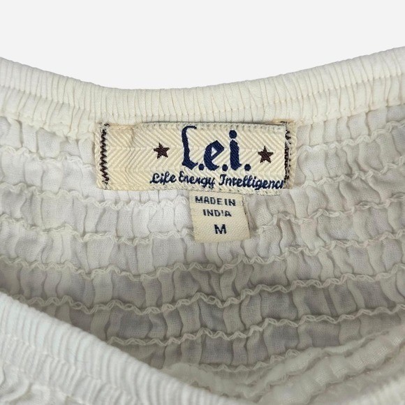 y2k L.E.I white cargo mini skirt / cotton / M / beach, vaca, coquette, 2000s