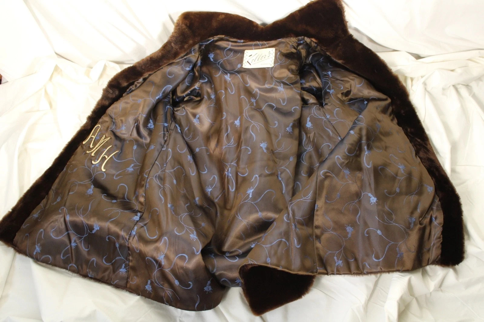 Keller&rsquo;s Manufacturing Furriers St Joseph MO Women&rsquo;s XL Fur Coat Jacket Vintage