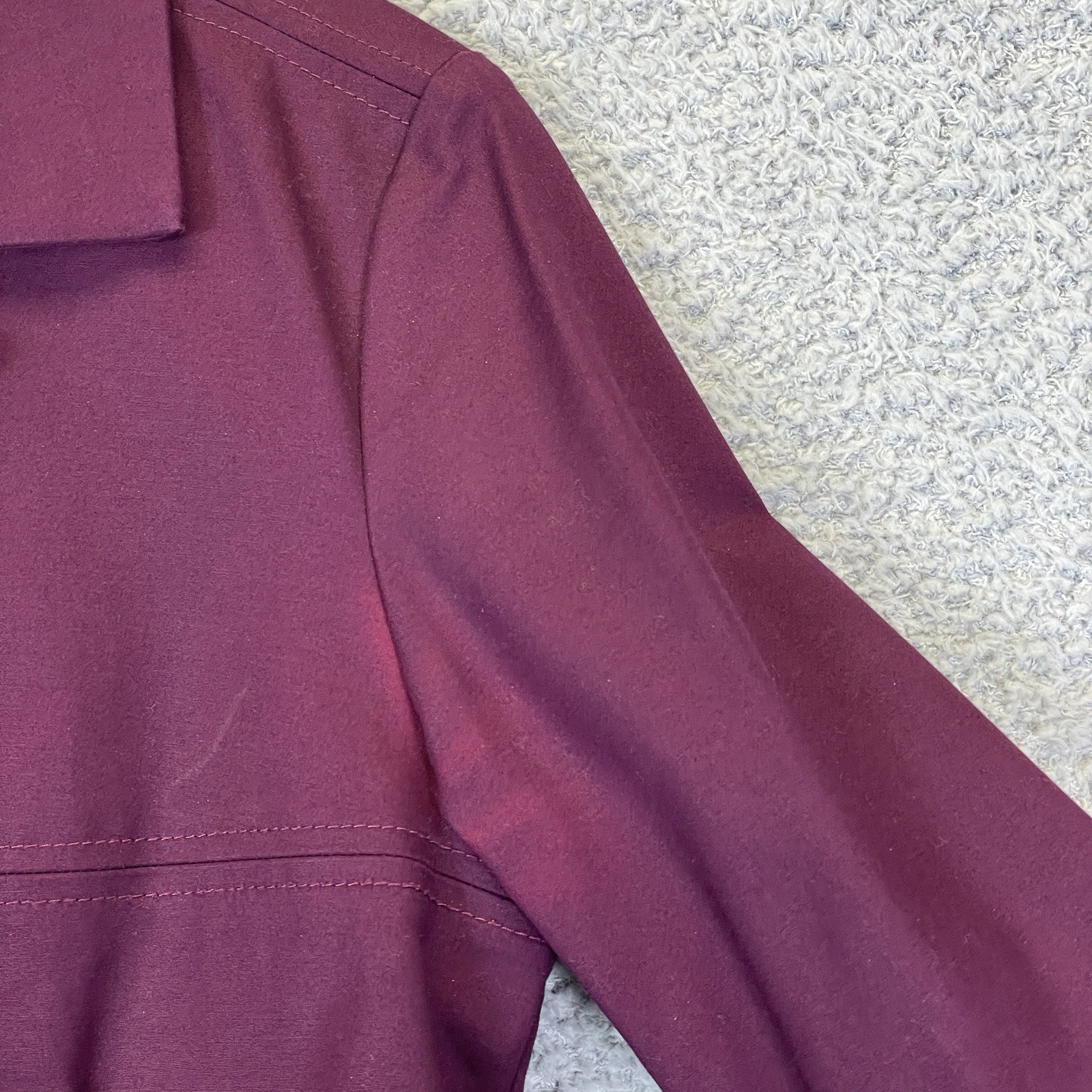 Vintage Pendleton Womens Purple Plum Cotton Skirt Suit Set Size 8 Academia