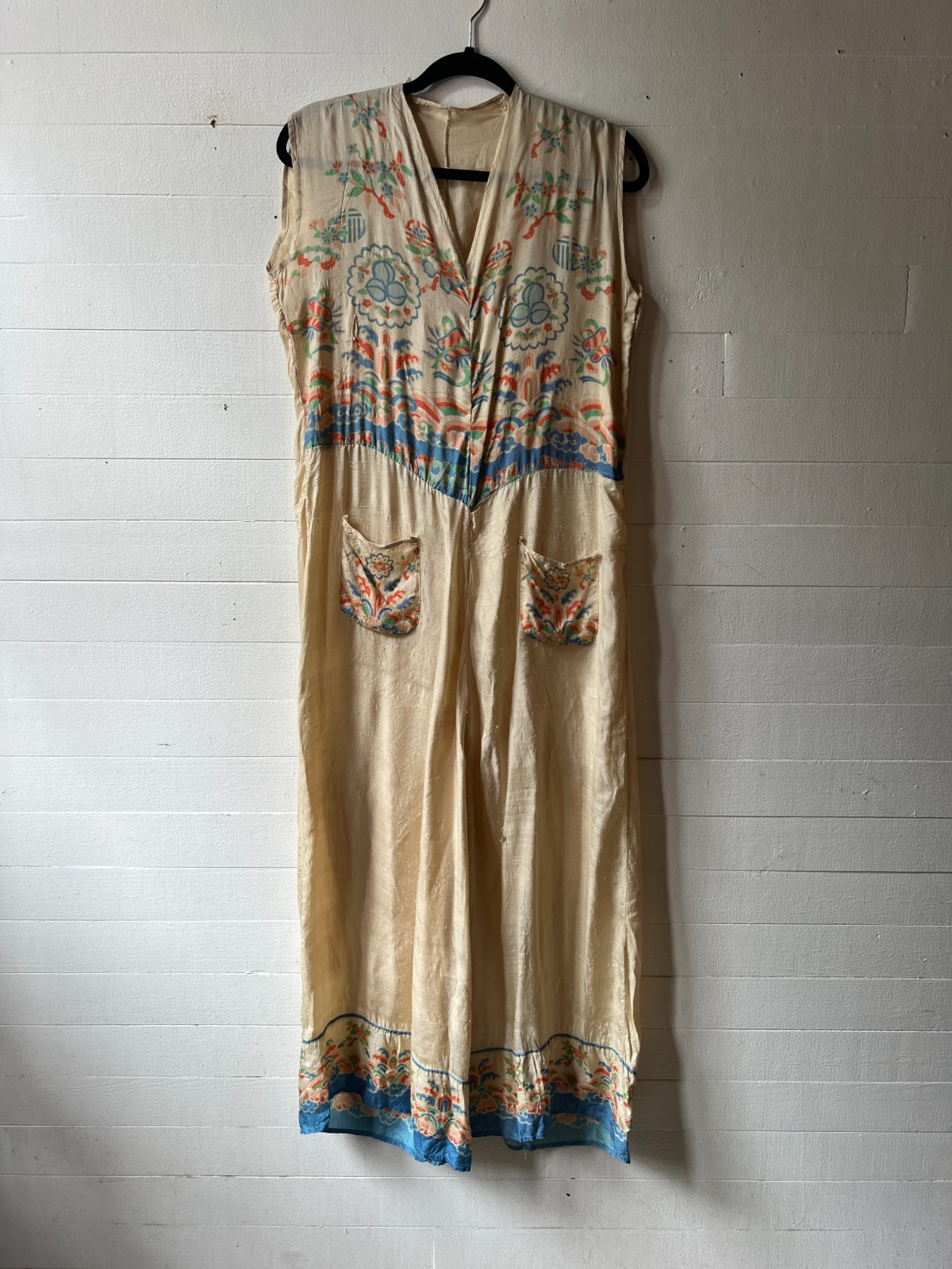 Vintage 1920s Beach Pajama Jumpsuit RARE – 38x38x53x29- AR FL
