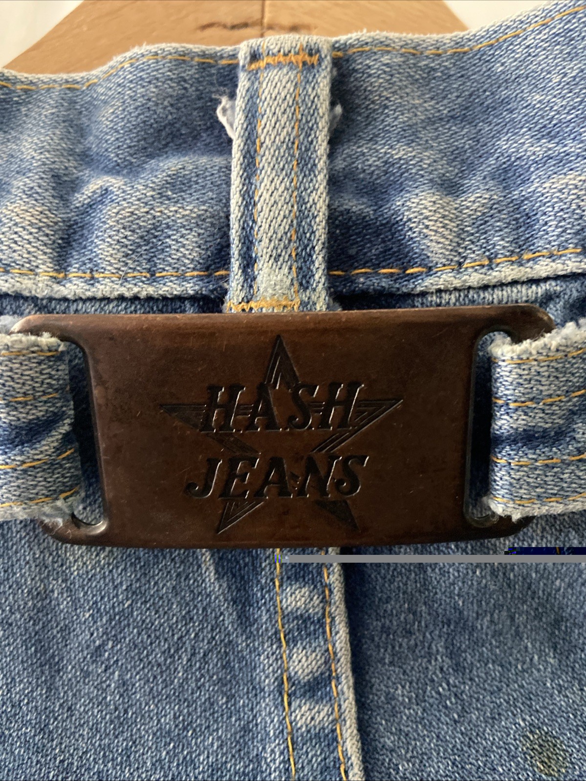 VTG HASH Buckle Back Jeans EUC