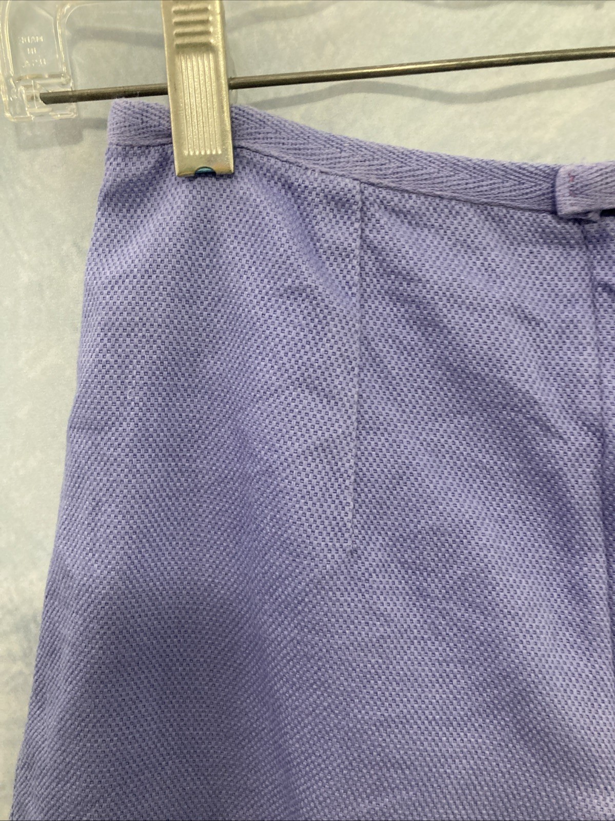 Vtg 90s Copper Key Lavender Purple Shorts High Waisted Cotton Size 3 Hong Kong
