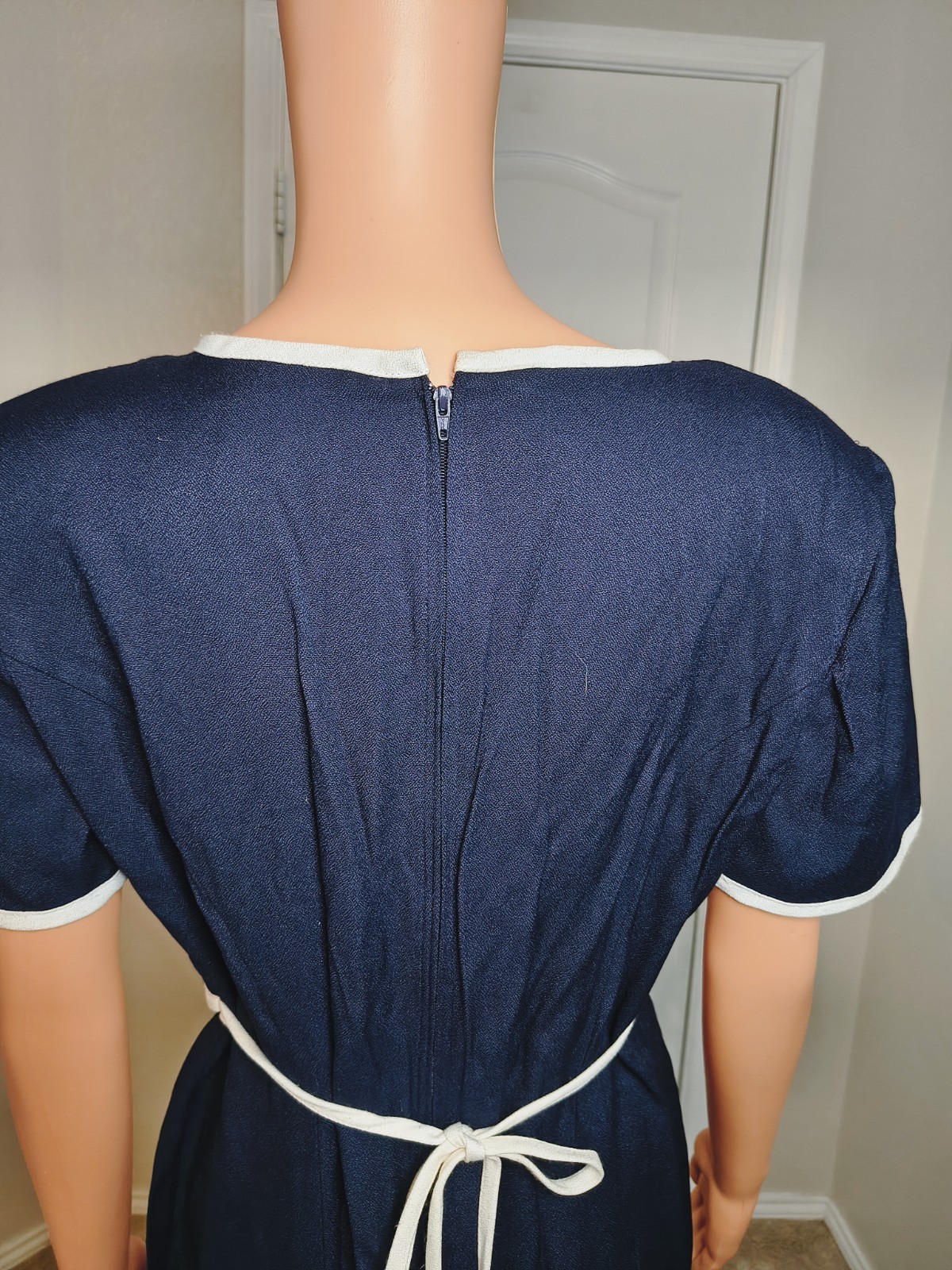 Scarlett Womens Navy Nautical Stripe Maxi Dress Sailor Preppy Size 11 – DP29