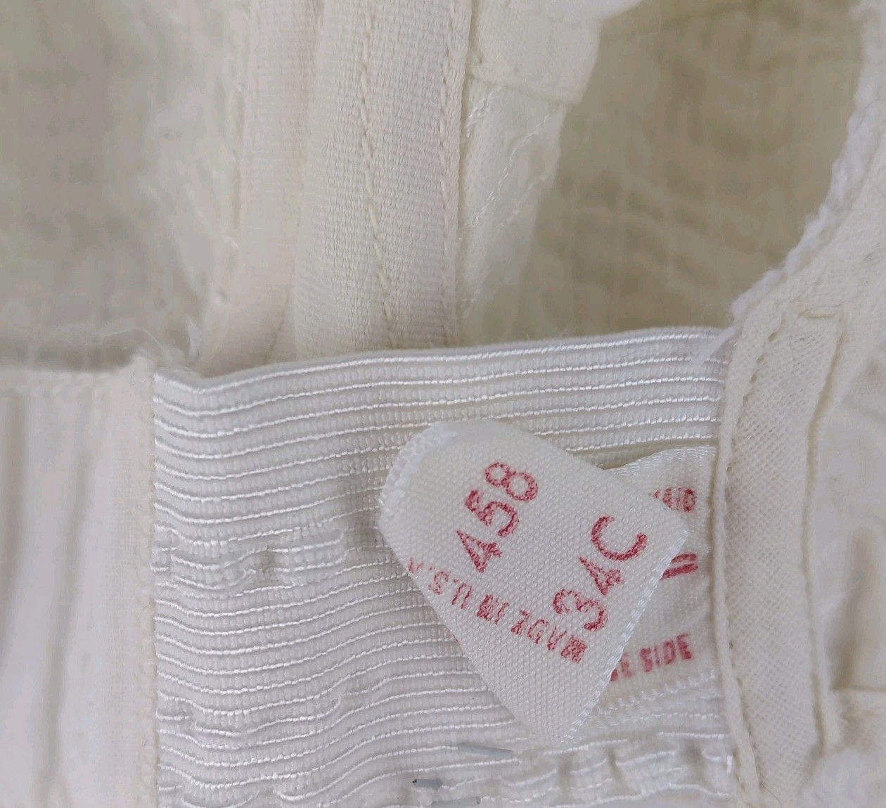 Lovable Bra Cotton 34C 1950s Wireless Vintage USA