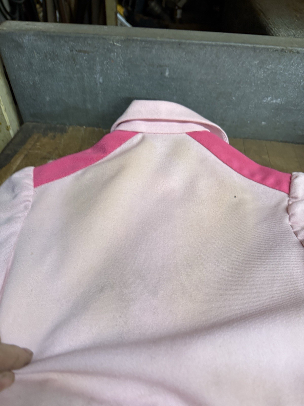 Vintage Early 1900s Retro Pink Button Up Dress Womens Workwear Clothing USA