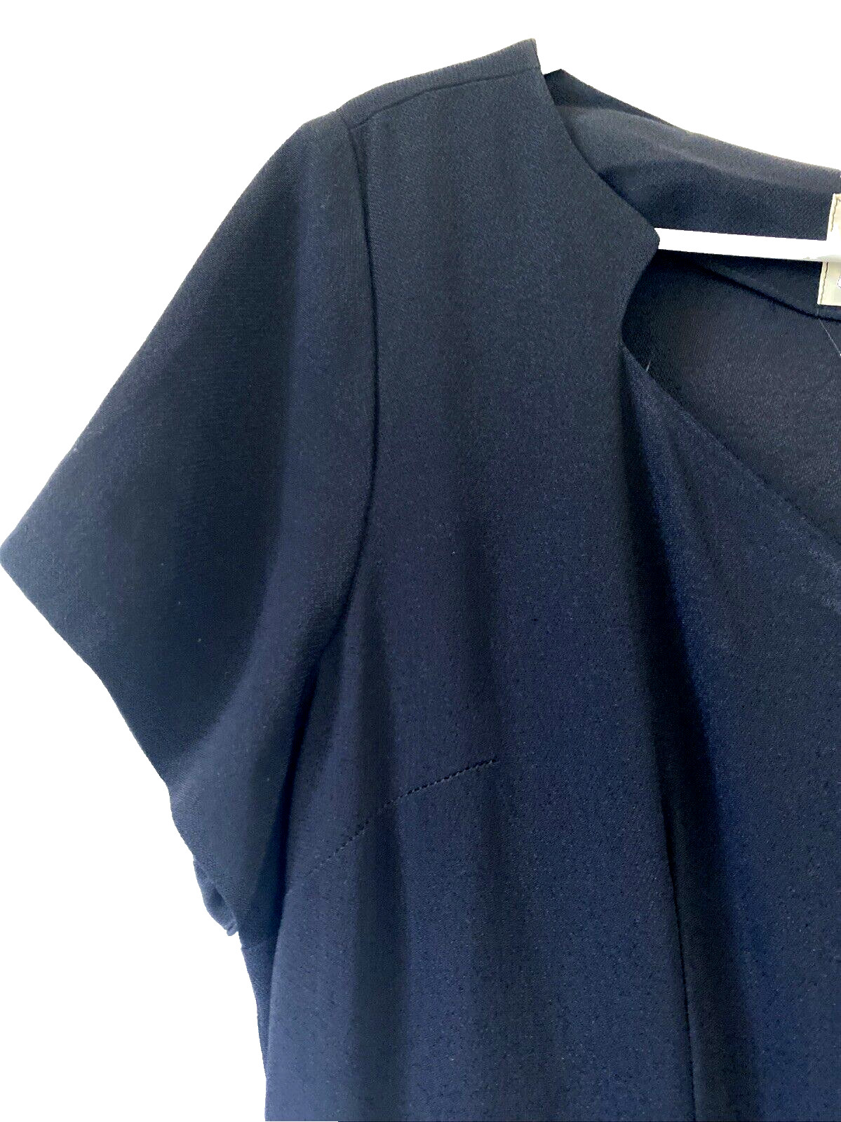 Vtg 40s 50s Ann Kauffman Black Dress Rhinestone Flower Cocktail Party Midi