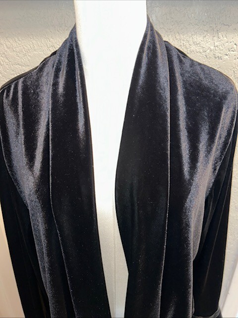 Vintage Velvet Black Blazer Another Thyme Sz 10 Collar Classy Wedding Party