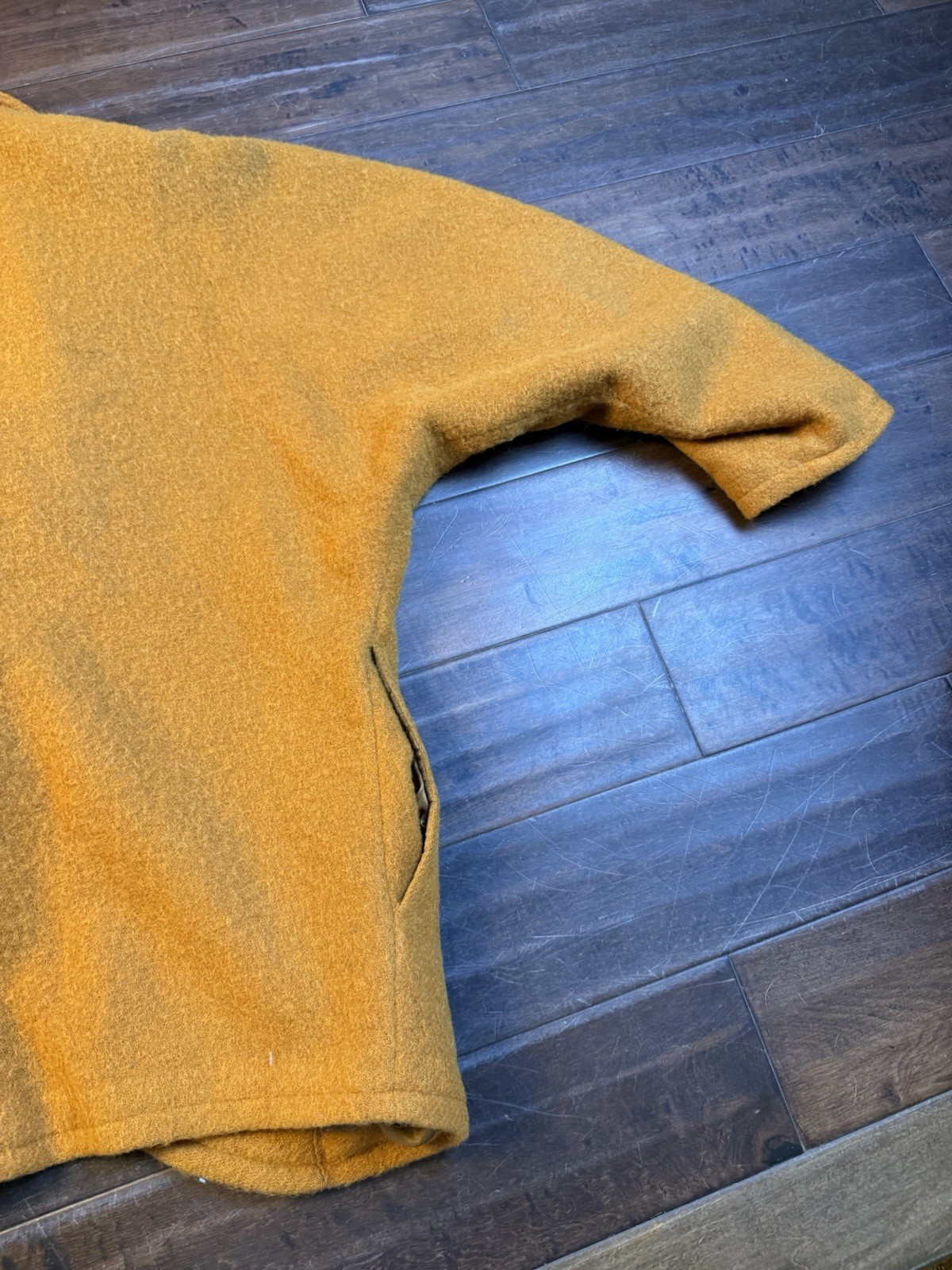 1970&rsquo;s Mid Century Modern Wool Jacket Made In Italy | Burnt Orange | IT 40 US L