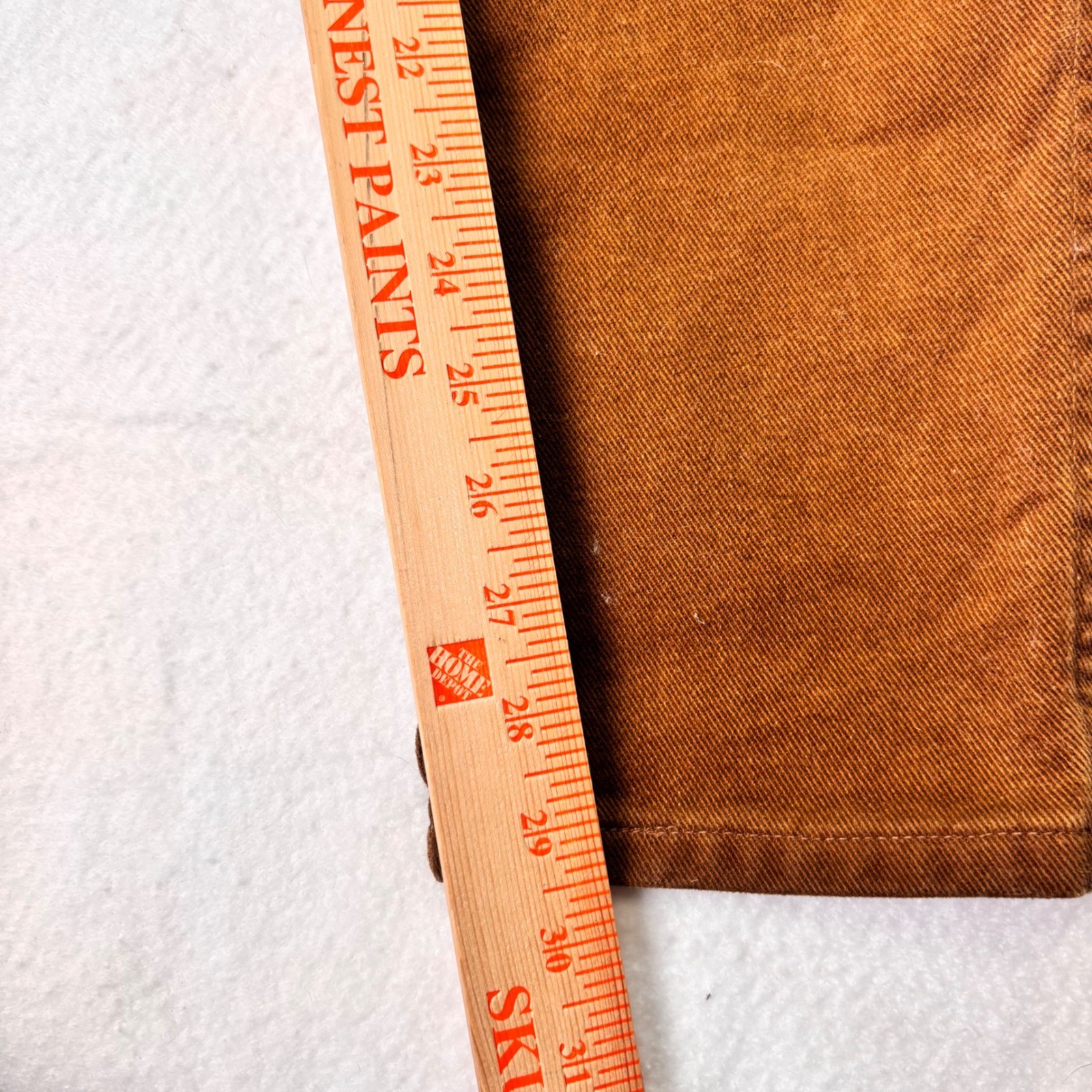 J&Hook Jeanswear Brown Work Pants Size 12 Vintage Workwear Straight Leg