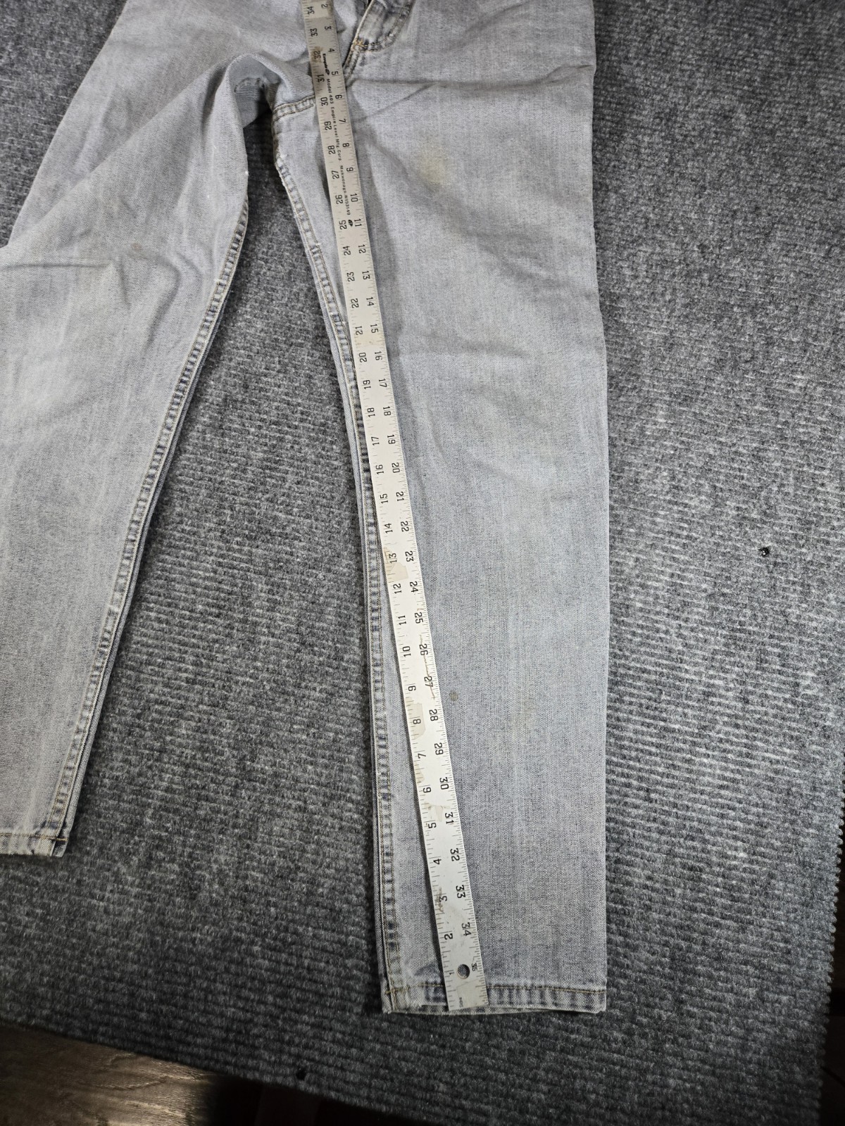 VTG Guess Mom Jeans High Waist Denim Leather USA Georges Marciano Distressed 32
