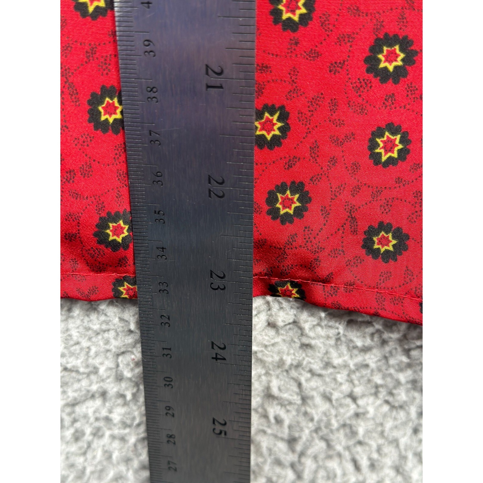 Vintage Womens Button Front Blouse Petite 10 90s Foulard Medallion Cottage Retro