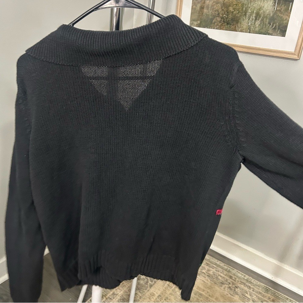 Vintage reference point Christmas cardigan *NATURAL FIBERS!*