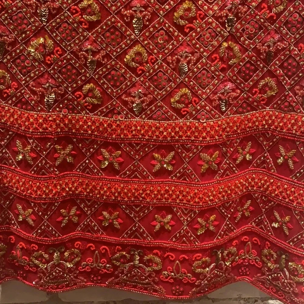 Vintage ESCADA Couture Beaded Sequin Top Silk Evening Cocktail Blouse
