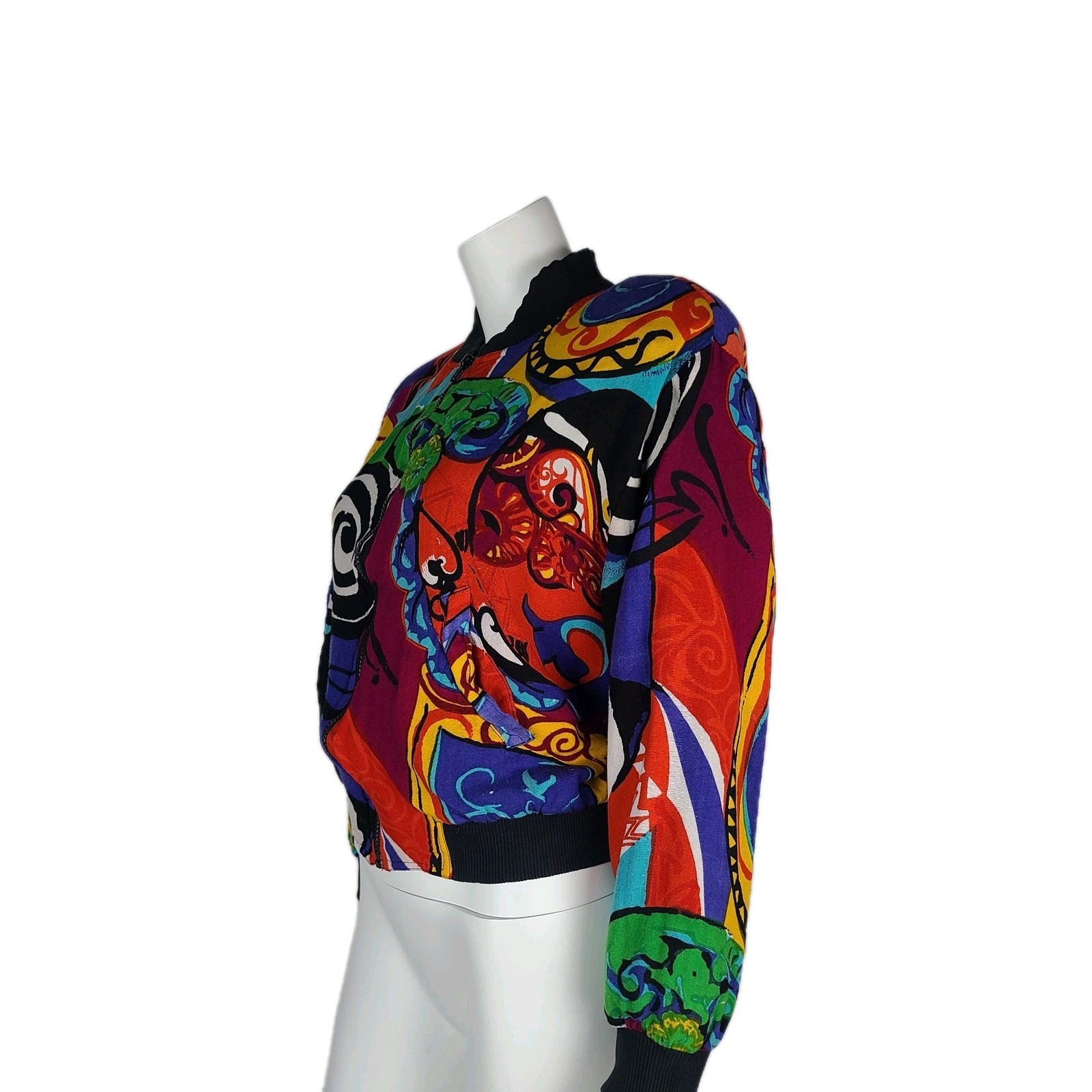 Vintage Womens Frantik Jacket Bomber 80&rsquo;s Artys Size M