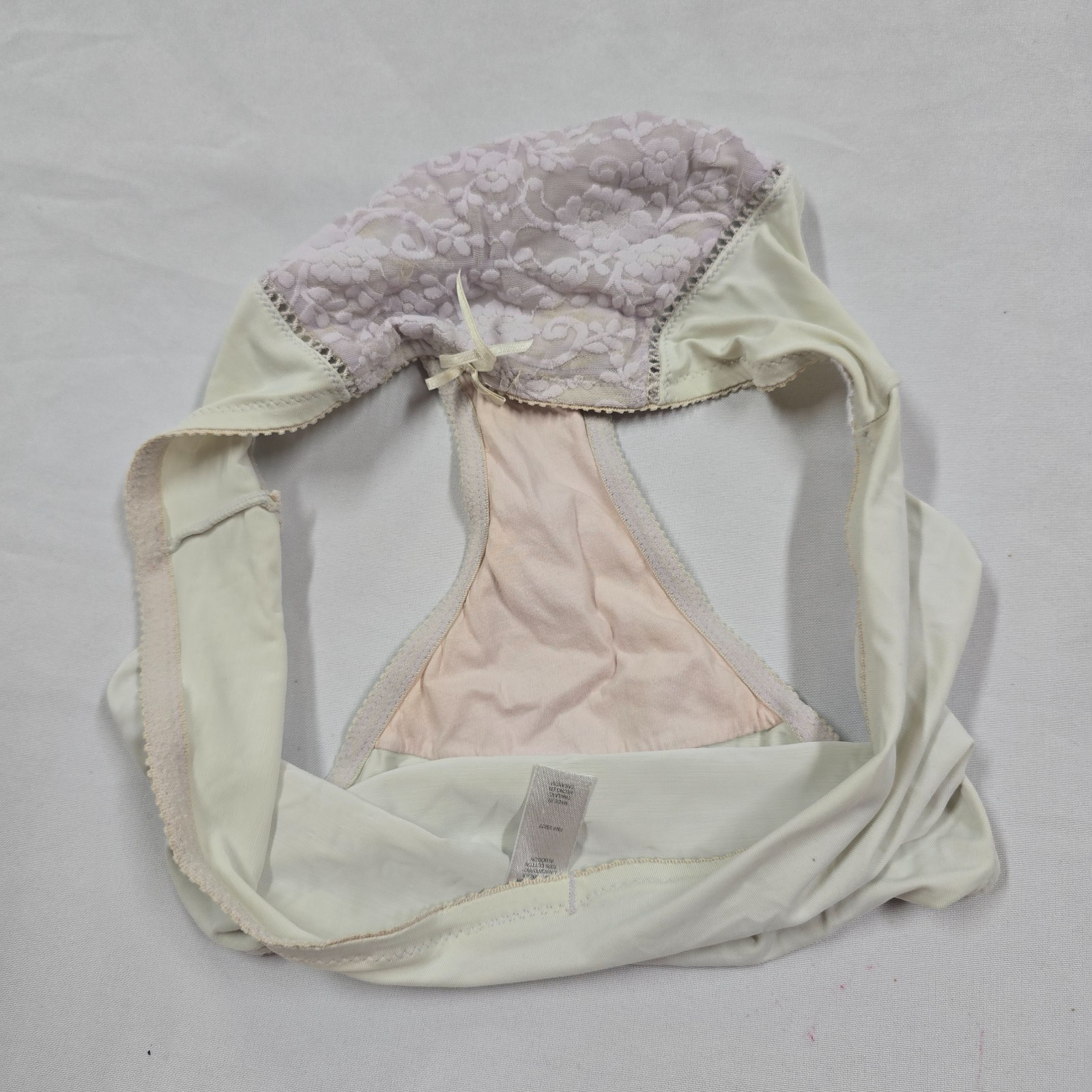 Vintage Delicates Mesh Nylon Spandex Hi Cut Leg Granny Microfiber Panties XL