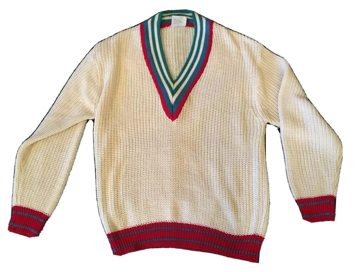 VINTAGE CREAM JUMPER SIZE MEDIUM BY GRANDWAY MADE IN KOREA