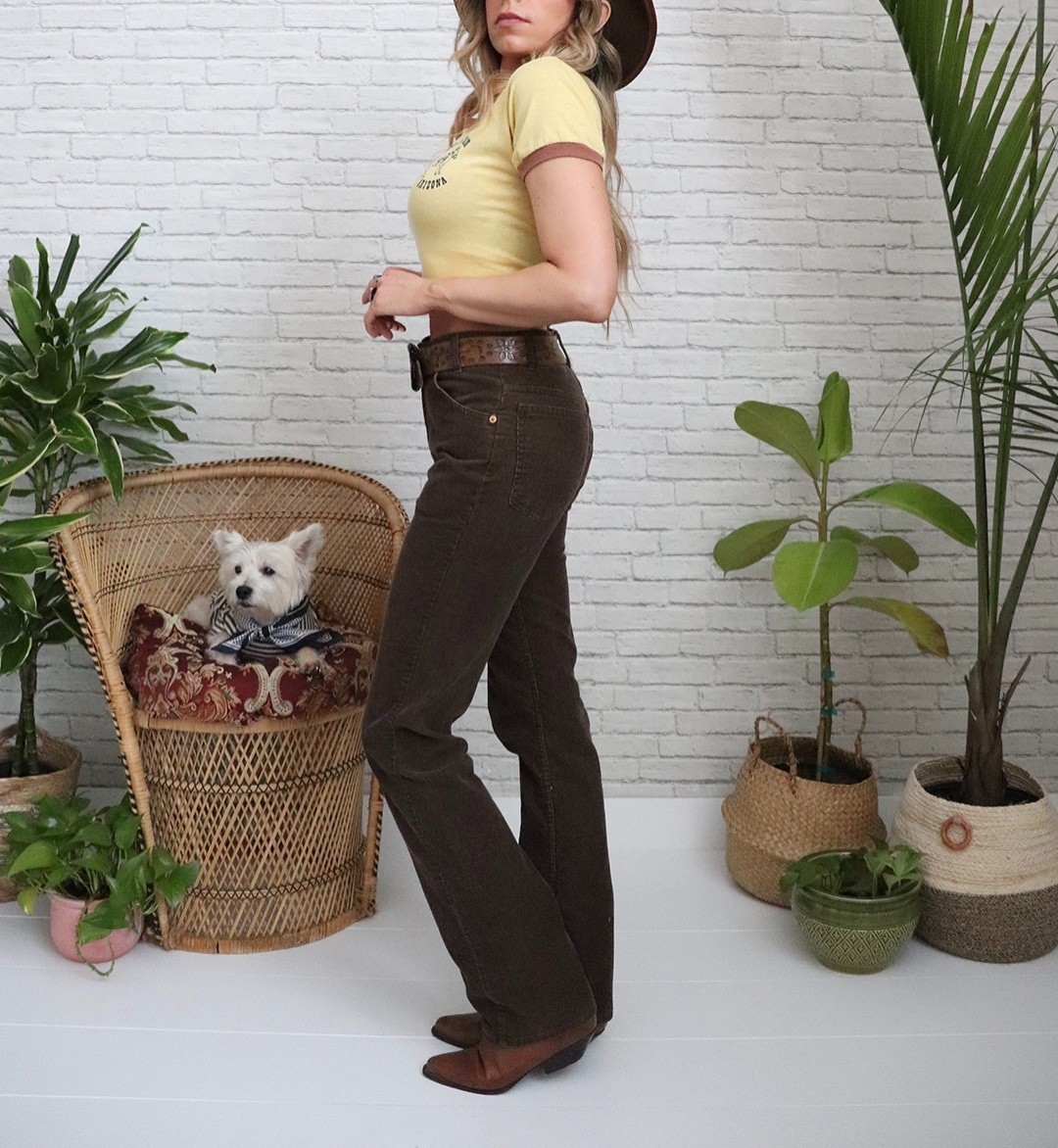 70s Brown Levi s Corduroys | 29 Waist x 33 Length | Vintage Deadstock Pants