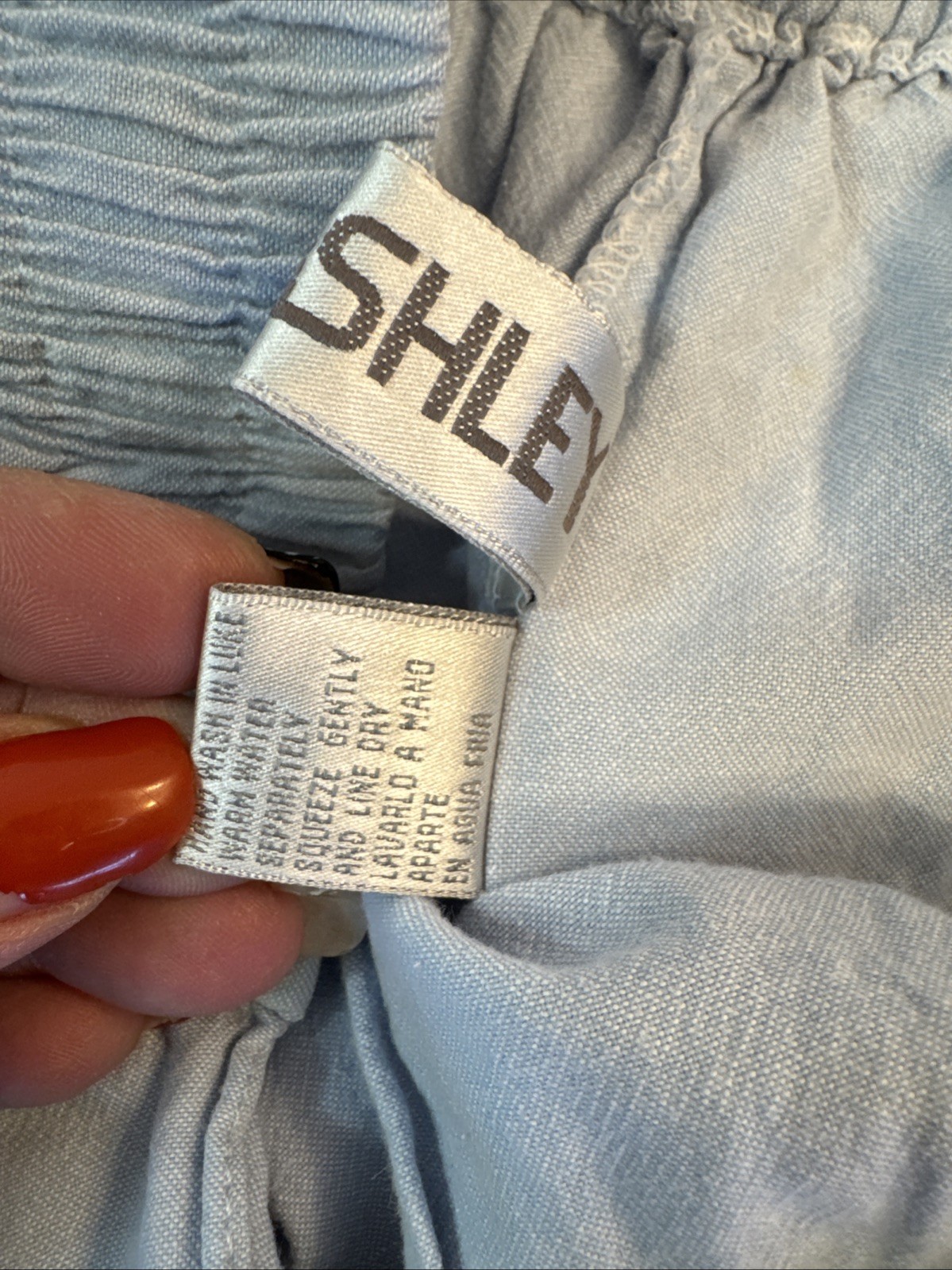 Vtg Jane Ashley Cotton Shorts Button Zip Sz L