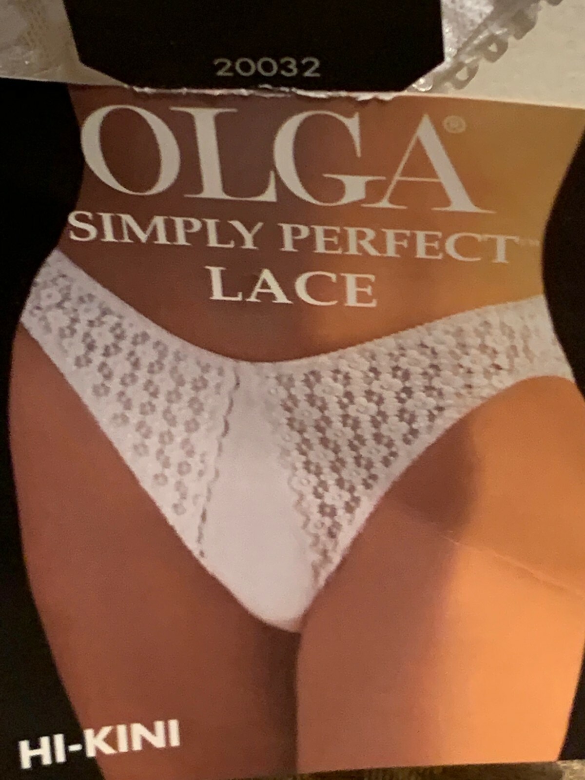 VINTAGE OLGA ~ YELLOW ~ SIMPLY PERFECT LACE HI-KINI PANTIES ~ SiZE MEDIUM