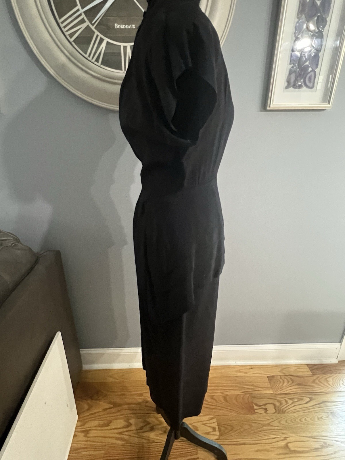 Women&rsquo;s Vintage Dress Size 5/6 Renditions New York Black Rayon Made in USA 80’s