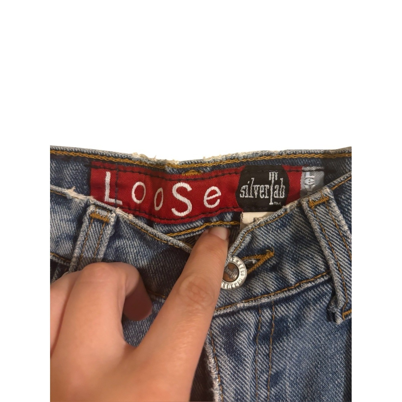 Levi&rsquo;s Silver Tab Vintage Loose Straight Leg 664 Blue Jeans Womens Size 7/8