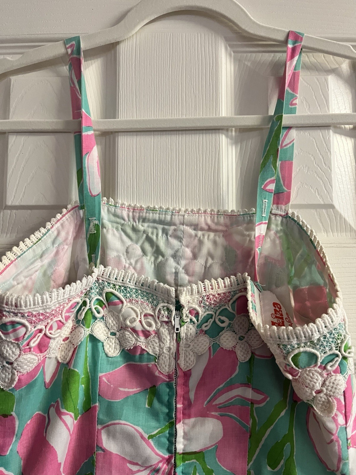 Vintage 1970s Liza By Lilly Pulitzer Floral Sundress Size 5/6