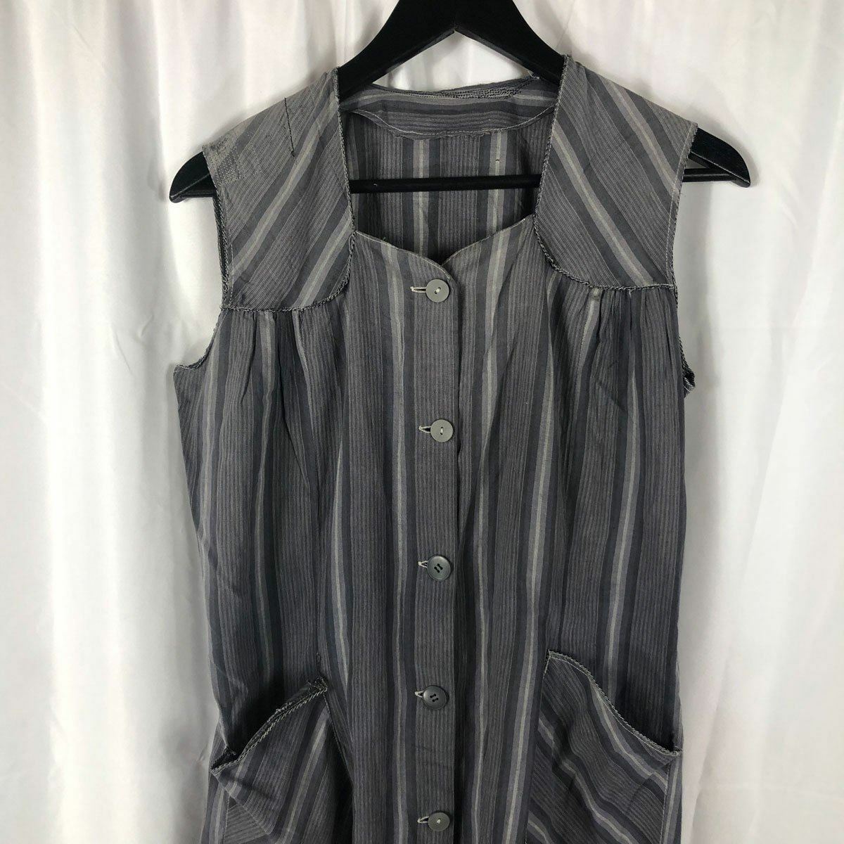 C1930 Women&rsquo;s Customized French Pinstripe Work Dress