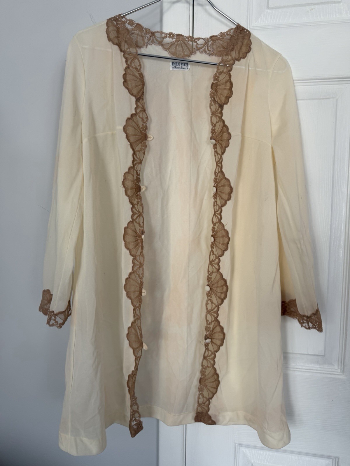 EMILIO PUCCI FORMFIT ROGERS Nightgown SET! Small. See Pictures For “flaws”.