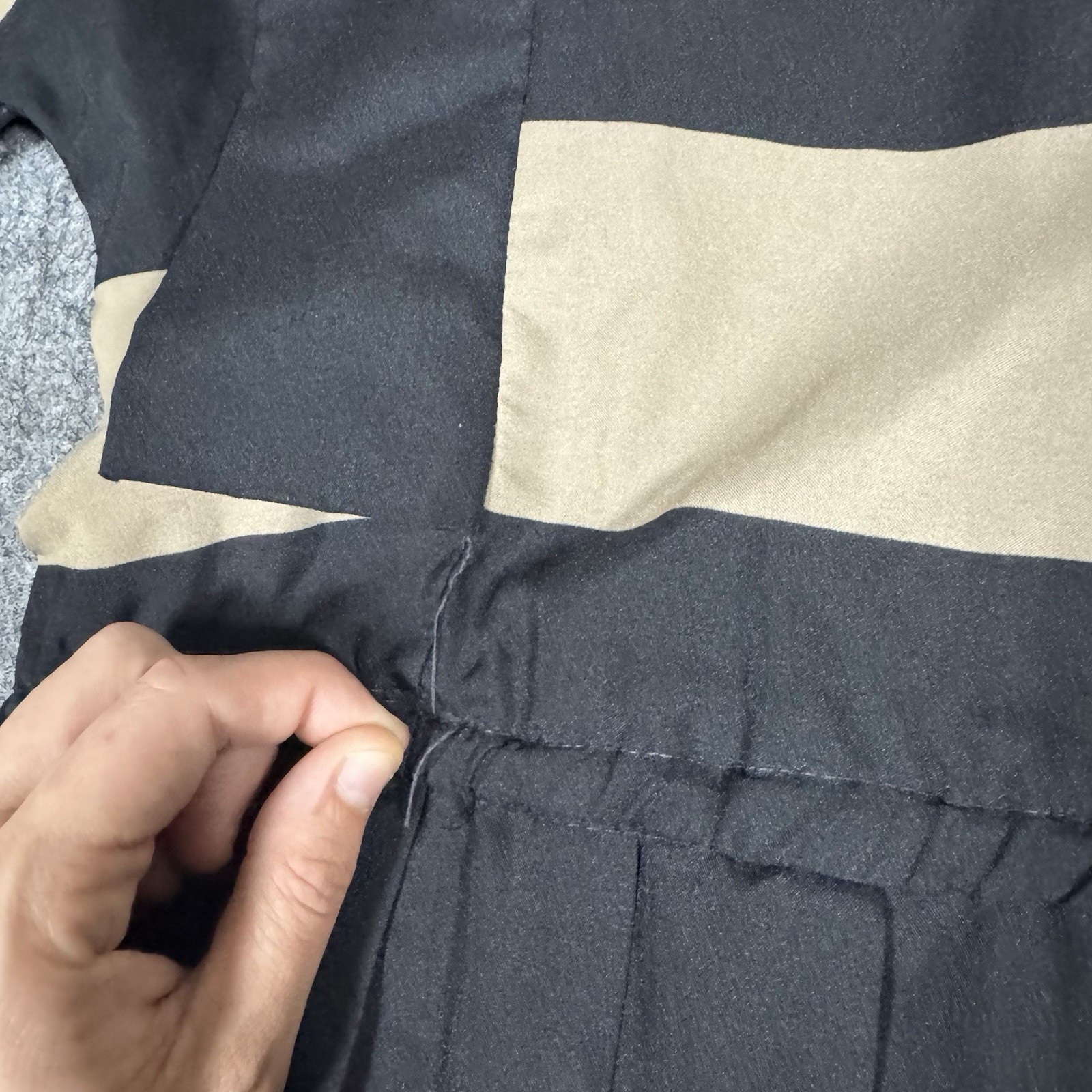 Vintage-Inspired Black & Tan Striped Pleated Dress Retro 1940 1950s ERA Size 5/6