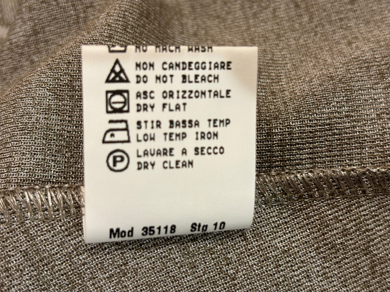 Vintage Stizzoli Silver Gray Polyester & Cotton Jacket Made in Italy – 42