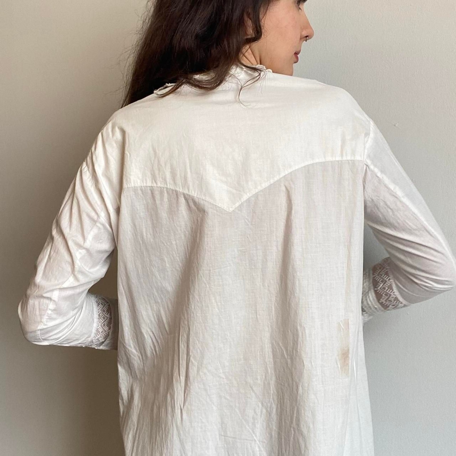 1900s Edwardian antique nightgown
