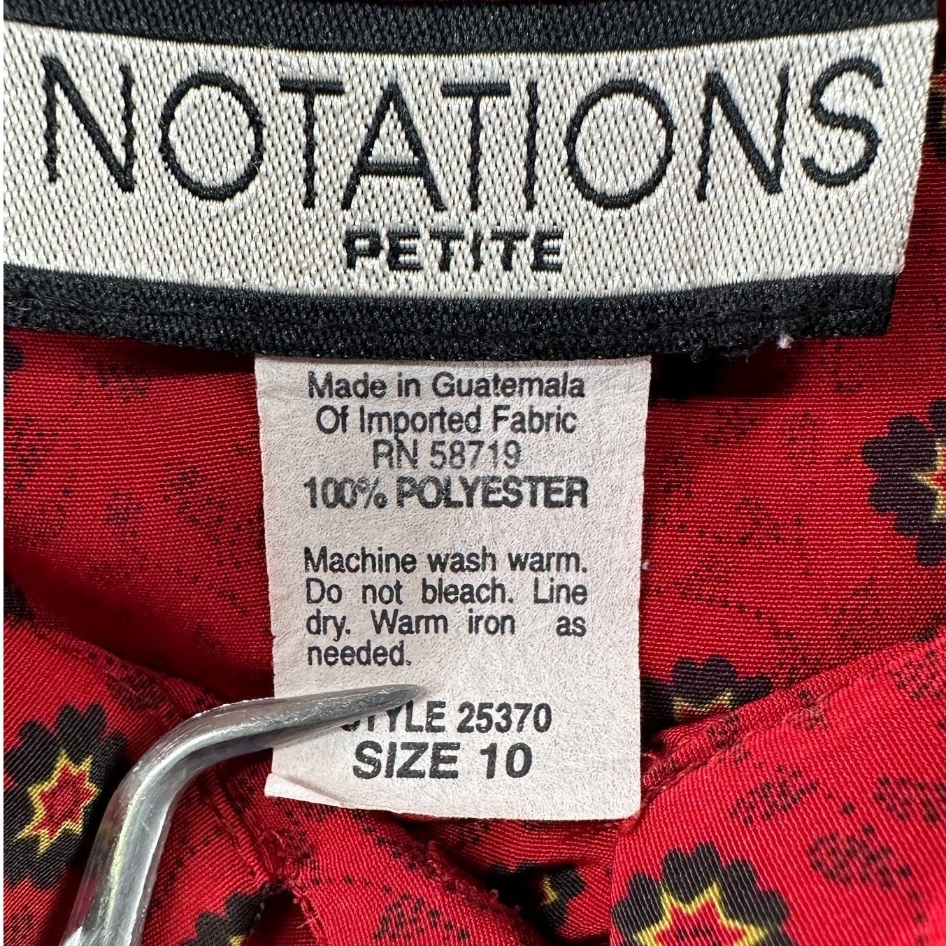 Vintage Womens Button Front Blouse Petite 10 90s Foulard Medallion Cottage Retro