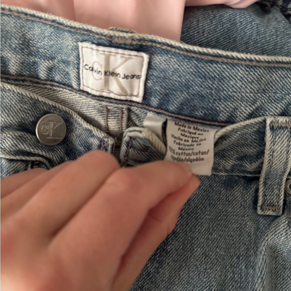 Calvin Klein CK Vintage 90s Y2K High Rise Straight Leg Denim Jeans 32 / 10/ 12