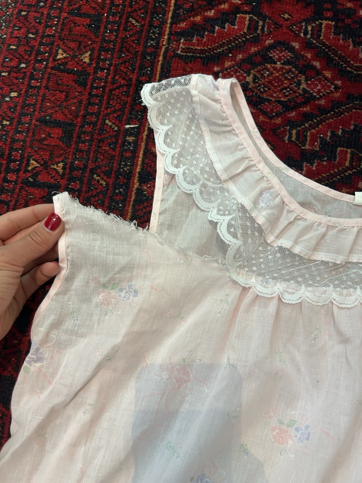 LOT OF 6 EDWARDIAN VICTORIAN PRAIRIE LINGERIE SLIP NIGHTGOWN THRASHED AS-IS