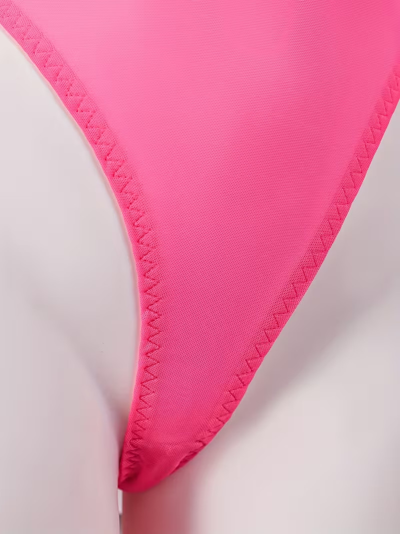 New-Sexy Pink Lingerie Bodysuit