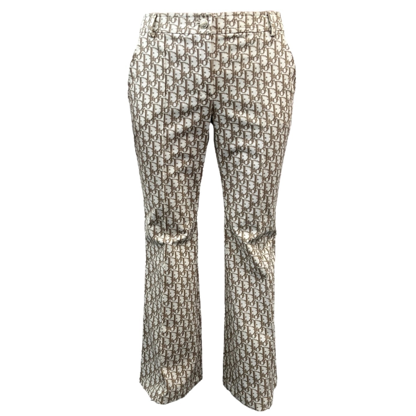 Christian Dior Vintage 2005 Trotter Monogram Pants Bottoms Zip #36 Cotton 105699