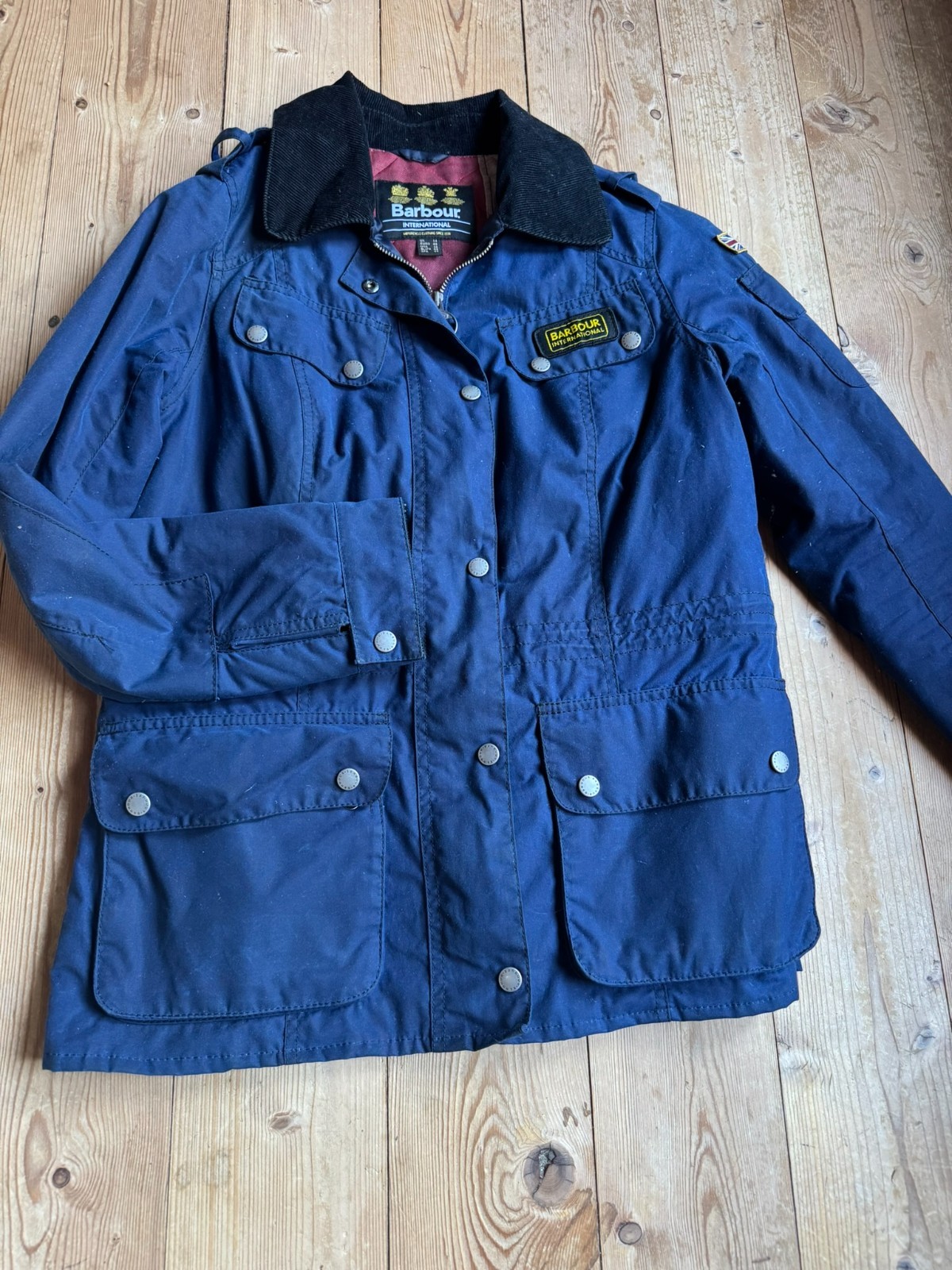 Barbour International Ladies Navy Jacket UK14 EU40 Heritage Utility Jacket